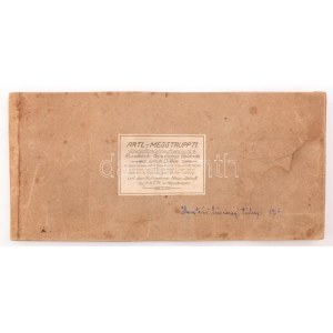 cca 1916 Artl. - Messtrupp 71. Scherenfernrohraufnahme No. 4. Rundblick: feindliches Gelände östlich Dubie...