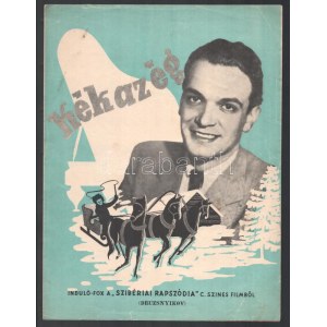 cca 1950 Kék az ég - Induló-fox a Szibériai rapszódia című színes filmből, kotta