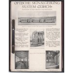 cca 1900 Hans Syrowy - Optische signalgebung System Zürich tájékoztató gépelt oldalakkal...