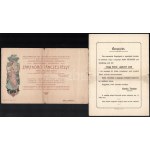 1904-1911 7 db nagyváradi meghívó különböző eseményekre