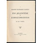 1918 Bp., A Budapesti Ügetőverseny Egyesület évi jelentése és zárszámadása az 1917. évről...