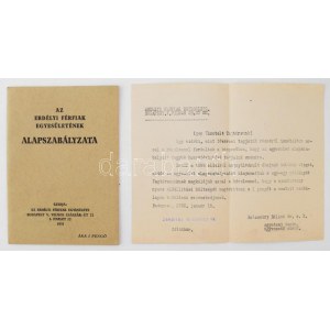 1931 Az Erdélyi Férfiak Egyesületének alapszabályzata, 18p