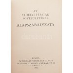 1931 Az Erdélyi Férfiak Egyesületének alapszabályzata, 18p