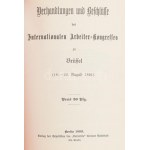 Kongreß-Protokolle der Zweiten Internationale. Band I-II. [A Második (Szocialista...