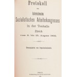 Kongreß-Protokolle der Zweiten Internationale. Band I-II. [A Második (Szocialista...