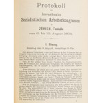 Kongreß-Protokolle der Zweiten Internationale. Band I-II. [A Második (Szocialista...