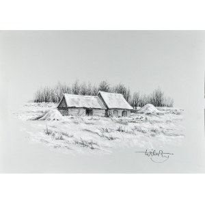 Wiktor ZIN (1925-2007), Zima na wsi