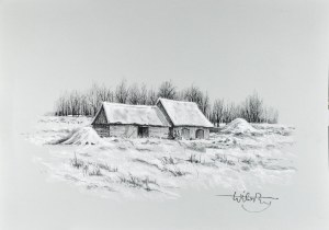 Wiktor ZIN (1925-2007), Zima na wsi