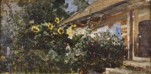 Julian FAŁAT (1853-1929), Wiejski ogród, 1897