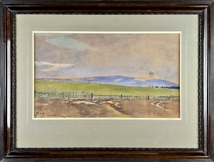 Julian FAŁAT (1853-1929), Pejzaż beskidzki - Pierściec, 1919