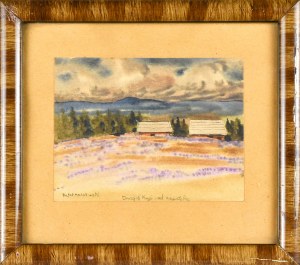 Rafał MALCZEWSKI (1892-1965), Pejzaż górski z krokusami