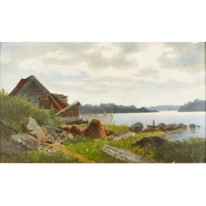 Józef JAROSZYŃSKI (1835-1900), Lungo il fiume, 1891