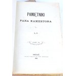 POTOCKI - PAMIĘTNIKI PANA KAMERTONA przezL. P. Cz. 1-2 (w 3 wol.).