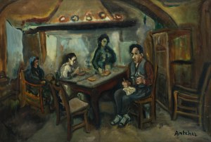 Isaac Antcher (1899 Perececina - 1992 Paryż), Scena we wnętrzu