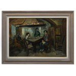 Isaac Antcher (1899 Perececina - 1992 Paryż), Scena we wnętrzu