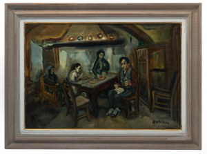 Isaac Antcher (1899 Perececina - 1992 Paryż), Scena we wnętrzu