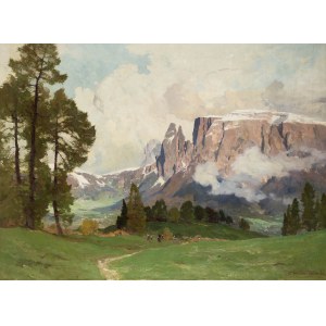 Edward Harrison Compton (1881 Feldafing-1960), Pejzaż z Dolomitów