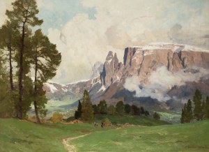 Edward Harrison Compton (1881 Feldafing-1960), Pejzaż z Dolomitów