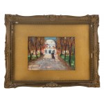 Bronisława Rychter-Janowska (1868 Kraków - 1953 tamże), Spacerująca w parku