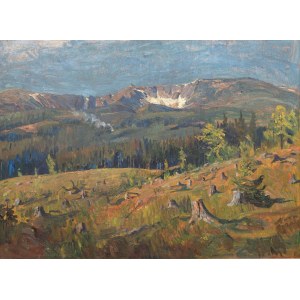 Georg Wichmann (1876 Lviv Slaski - 1944 Szklarska Poreba), Karkonosze Landscape