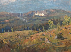 Georg Wichmann (1876 Lwówek Śląski - 1944 Szklarska Poręba), Pejzaż karkonoski