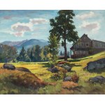 Franz von Jackowski (1885 Nadziejów - 1974 Amtzell), Widok na Kopę i Śnieżkę, 1944 r.