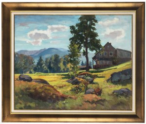 Franz von Jackowski (1885 Nadziejów - 1974 Amtzell), Widok na Kopę i Śnieżkę, 1944 r.