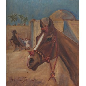 Józef Unierzyski (1863-1947), Testa di cavallo, 1943.