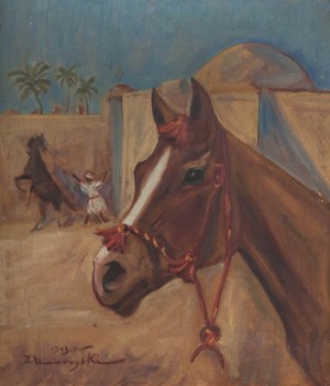 Józef Unierzyski (1863-1947), Głowa konia, 1943 r.