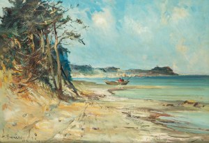Henryk Baranowski (1932 Starogard Gdański - 2005 Gdynia), Widok z Helu, 1983 r.