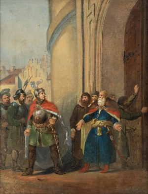 Ignacy Gierdziejewski (1826 Warszawa - 1860 tamże), Scena historyczna, 1856 r.