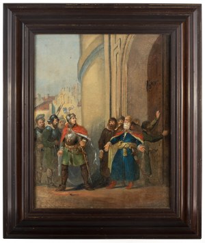 Ignacy Gierdziejewski (1826 Warszawa - 1860 tamże), Scena historyczna, 1856 r.