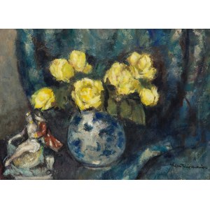 Stefan Filipkiewicz (1879 Tarnów - 1944 Mauthausen), Martwa natura z figurką
