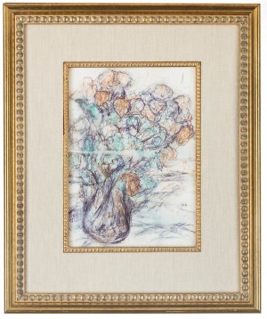 Hanna Rudzka-Cybisowa (1897 Mława - 1988 Kraków), Kwiaty w wazonie, 1964 r.