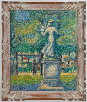 George Joseph Zelter (1938-?), Niedziela w Ogrodzie Luksemburskim, ok. 1960 r.