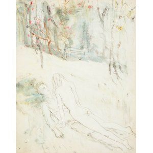 Zdzislaw Czermanski (1896 Krakow - 1970 New York), Two-sided work: On the bosom of nature / By the statue