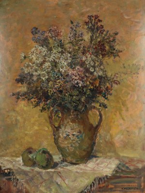 Konstanty Mackiewicz (1894 Małoryta/k.Brześcia - 1985 Łódź), Martwa natura, ok. 1940 r.