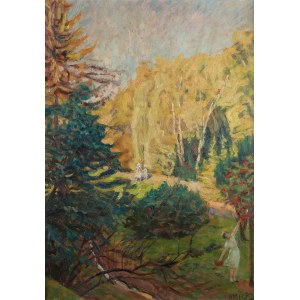 Ludwik Misky (1884 Nowy Sącz - 1938 Kraków), W parku