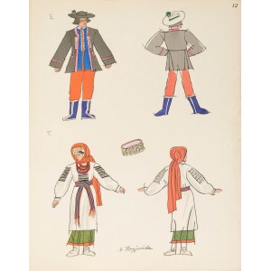 Zofia Stryjeńska (1891 Kraków - 1976 Genewa), Stroje ludowe ze Lwowa, 1939 r.