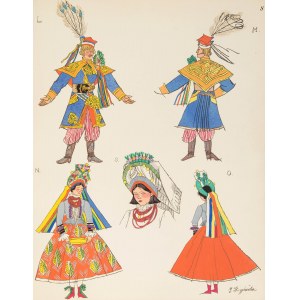 Zofia Stryjeńska (1891 Kraków - 1976 Genewa), Krakowiak i krakowianka - stroje weselne, 1939 r.