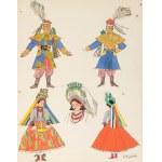 Zofia Stryjeńska (1891 Kraków - 1976 Genewa), Krakowiak i krakowianka - stroje weselne, 1939 r.