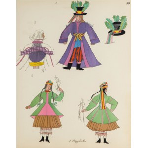 Zofia Stryjeńska (1891 Kraków - 1976 Geneva), Peasants of Kujawy, 1939.