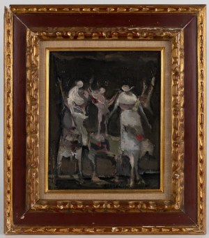 Alfred Aberdam (1894 Lwów - 1963 Paryż), Dwie kobiety z dzieckiem, 1957 r.