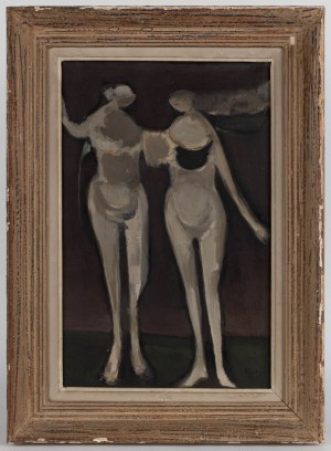 Alfred Aberdam (1894 Lwów - 1963 Paryż), Dwie postaci, 1954 r.