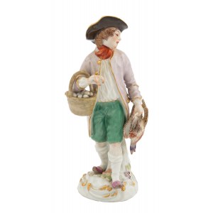Figurka - Sprzedawca drobiu, z serii Cris de Paris, Miśnia, po 1934 r.