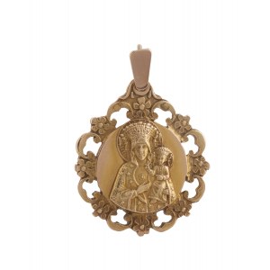 Medallion with Our Lady of Czestochowa, 2nd half of the 20th century.
