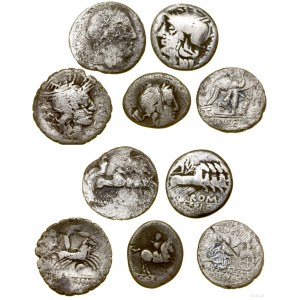 Republic of Rome, lot 5 x denarius