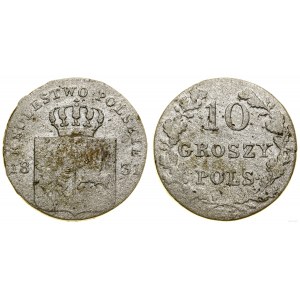 Polen, 10 groszy, 1831 KG, Warschau