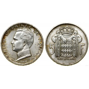 Monaco, 5 francs, 1966, Paris