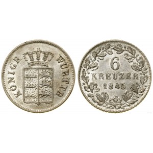 Germany, 6 krajcars, 1845